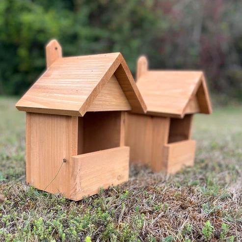 Large Wooden Robin Birdhouse Nest Boxes (Set of 2) – Open Fronted Design with Insulated Walls for Robins & Garden Birds - Image 6