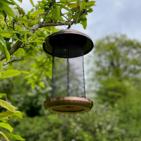2 x Extra Large Copper Hanging Metal Bird Nut Feeders – Durable Wild Bird Feeders for Garden Use - Image 5