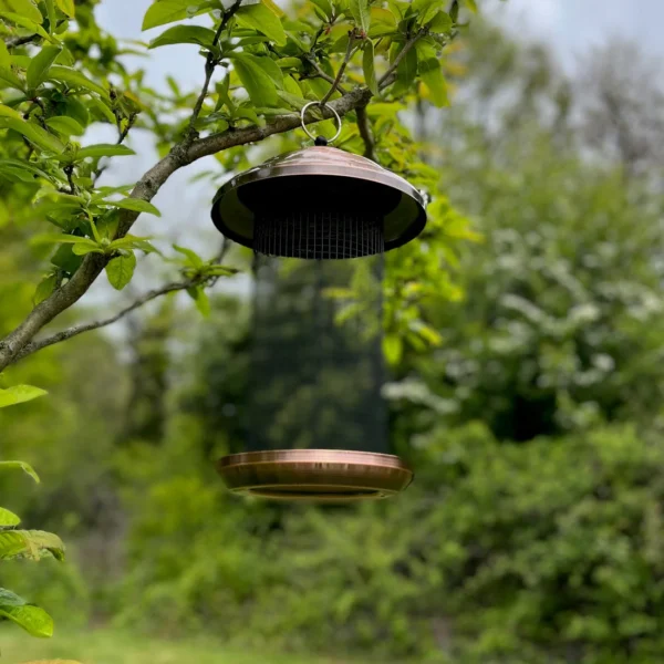 2 x Extra Large Copper Hanging Metal Bird Nut Feeders – Durable Wild Bird Feeders for Garden Use - Image 4