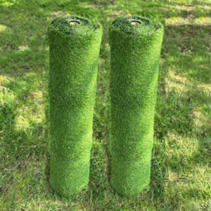 Pack of 2 – 4m x 1m Artificial Lawn Grass Rolls – 20mm Pile Realistic Turf for Outdoor Spaces