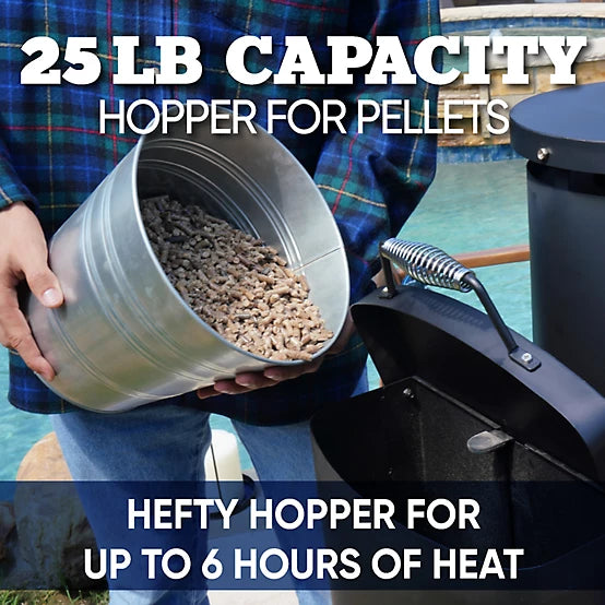 Even Embers Pellet Chiminea, 100 sq. ft., 70,000 BTU - Image 5