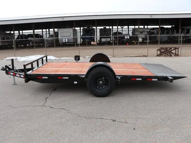 7 X 16 Interstate Full Bed Single Axle Tilt 7K Trailer - Image 3
